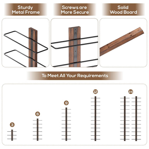 Clear installation instructions for B4Life wine rack