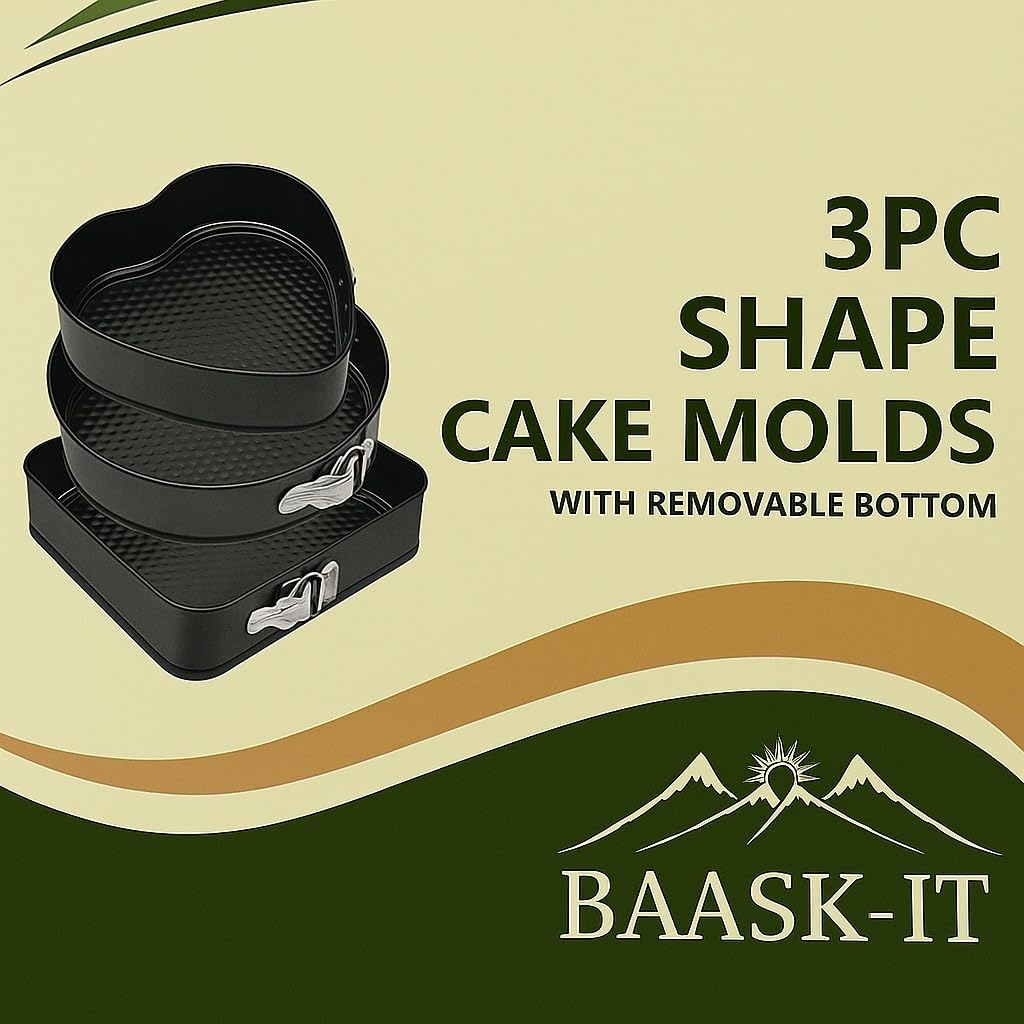 BAASK-IT durable carbon steel resists warping for everyday and party bakes.