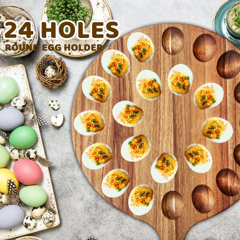 Baaxxango round charcuterie board doubles as cheese or pizza tray.