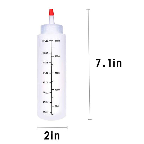 Baaxxango clear bottle with scale readout for accurate portioning