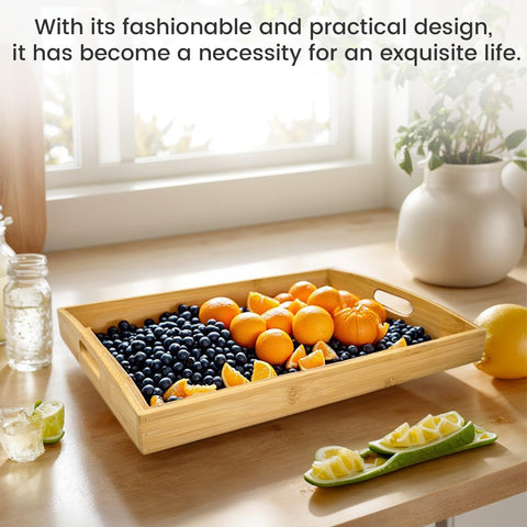 BABONIE bamboo serving tray set, multipurpose for events and gatherings.