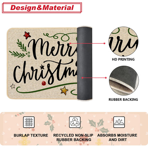 Baccessor Burlap top and durable backing blend style with practicality.
