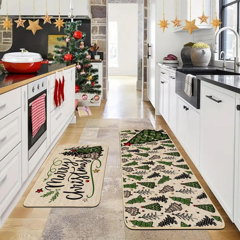 Baccessor Machine washable kitchen rug for easy holiday cleanup.