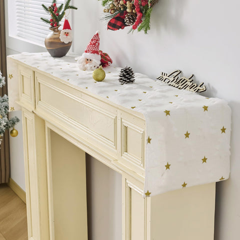 Baccessor winter decor fits dresser and coffee table.