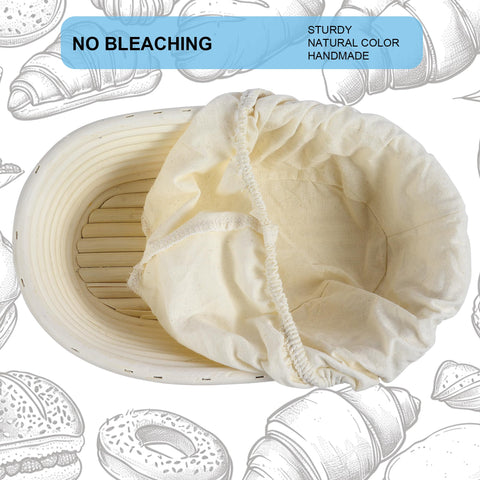 BACCZZY linen liner included for clean, nonstick dough proofing