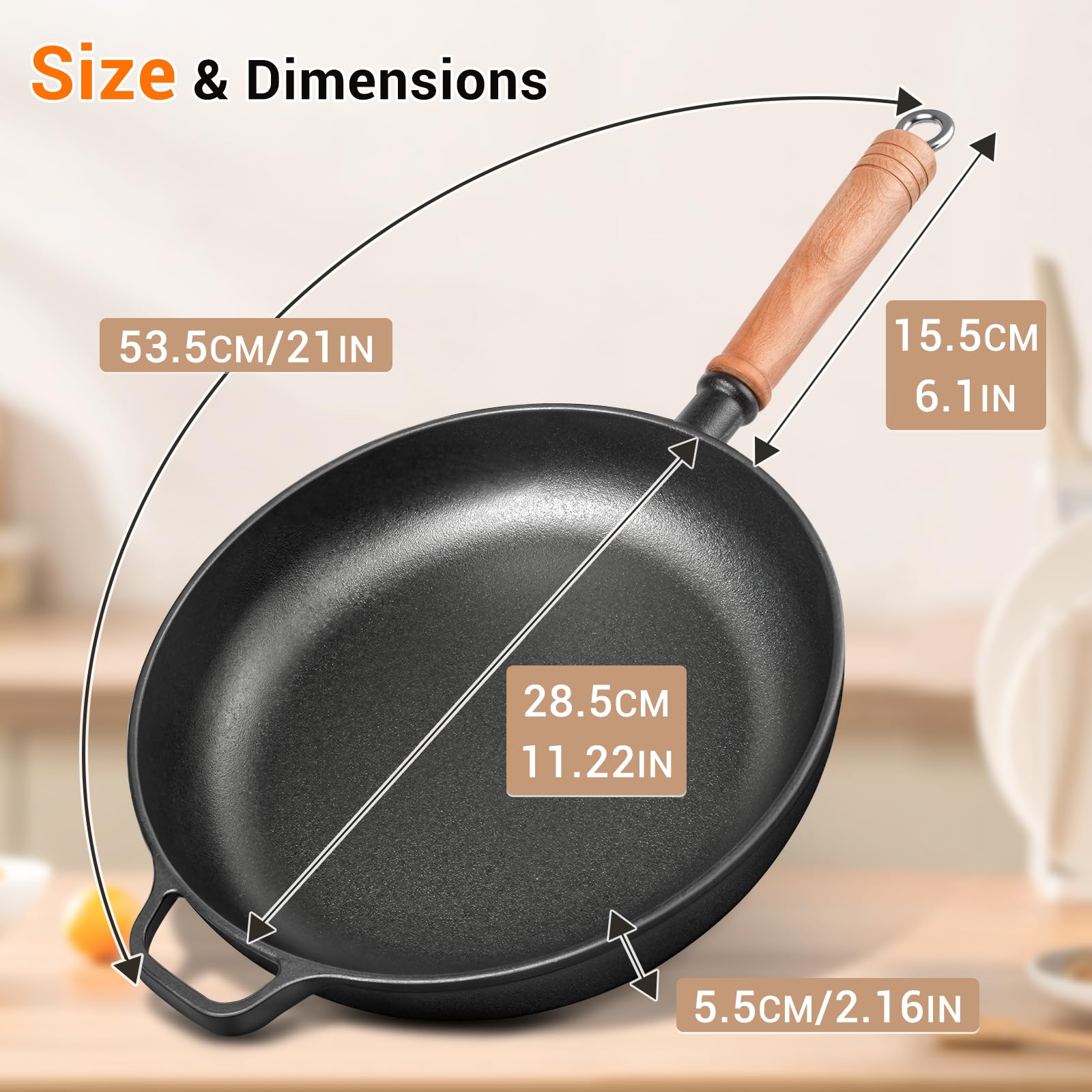 Bachdomc pre seasoned surface offers easy food release and simple maintenance.