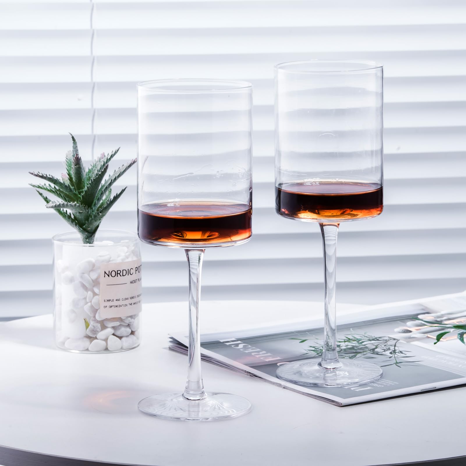 BACLIFE gift packaging wine glasses ready for gifting.