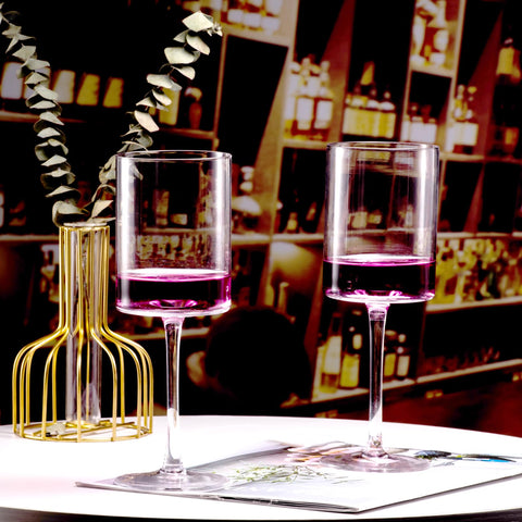 BACLIFE leadless crystal wine glass 15oz clear and durable.