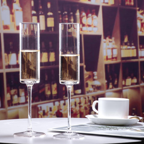 BACLIFE gift-ready champagne glasses set for anniversaries and celebrations