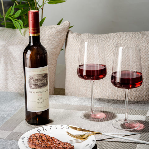 BACLIFE perfect gift wine glasses Christmas or wedding for wine lovers and guests.