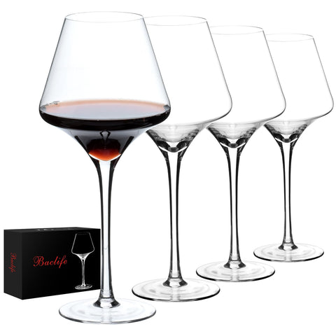 BACLIFE red wine glasses, 20 oz, for elegant dining and impressive table presentation.