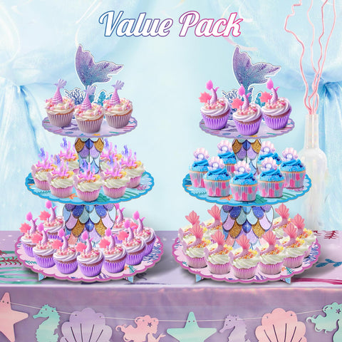 BACUTHY cupcake plate sizes provide versatile display options on the table