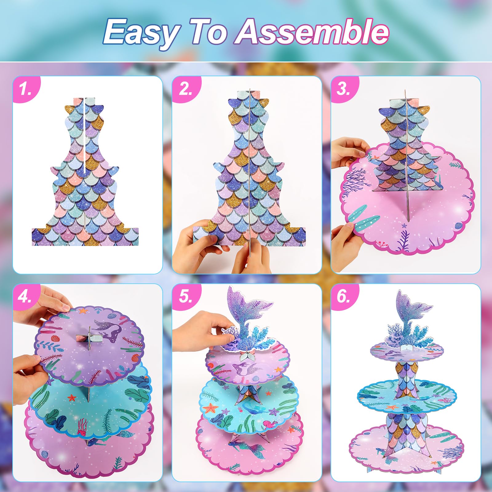 BACUTHY 2 pack undersea dessert table focal point for gatherings