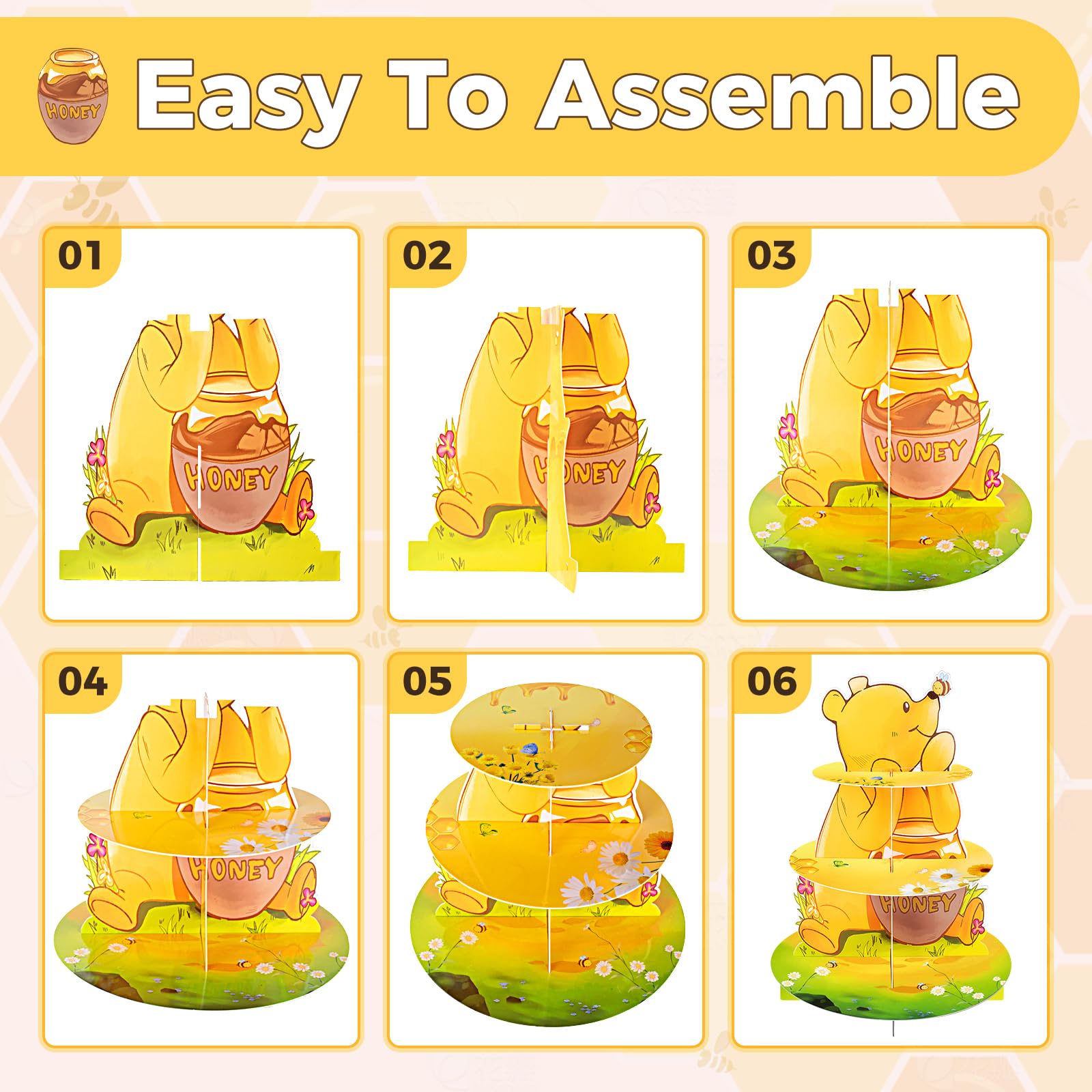 BACUTHY Winnie waterproof cardboard towers stay neat for dessert display