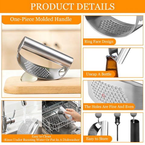 BADAO cleaning brush helps effortless maintenance after cooking.