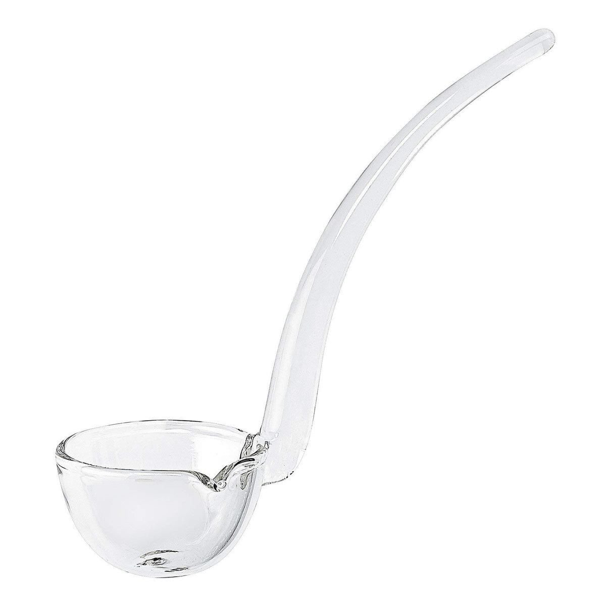 Badash 6-inch glass gravy ladle with pour spout for mess-free serving