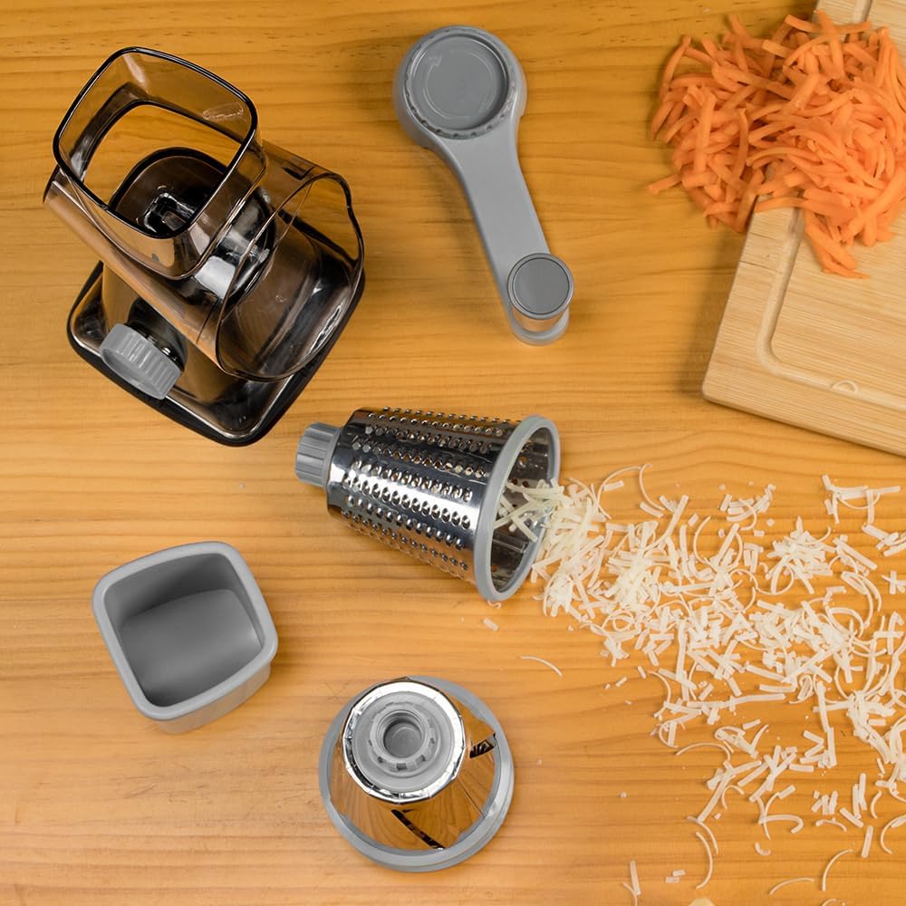 Badelite dishwasher-safe blades simplify cleanup after grating tasks.