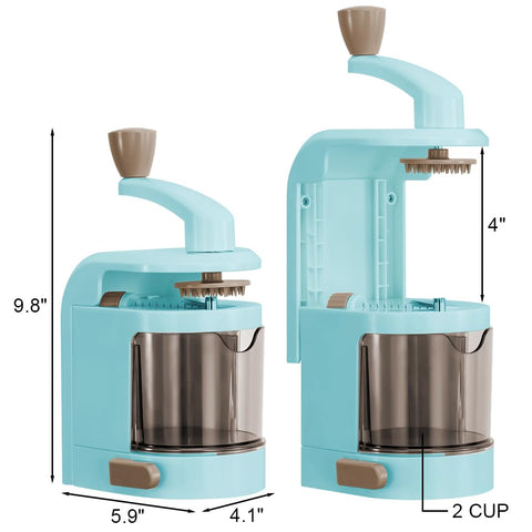 Badelite spiralizer vertical design uses gravity for easier slicing.