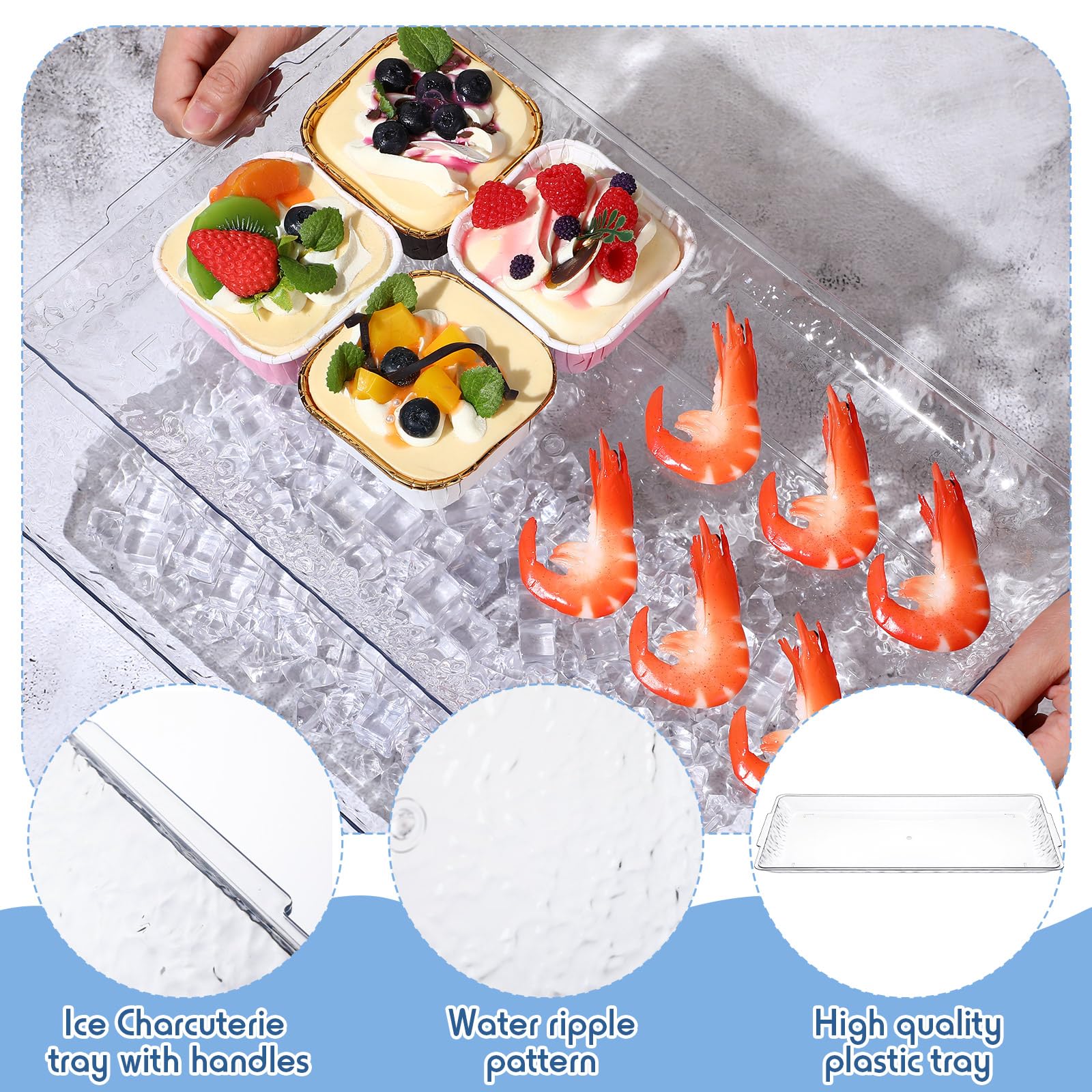 Baderke double-layer design enhances party presentation and keeps items fresh.