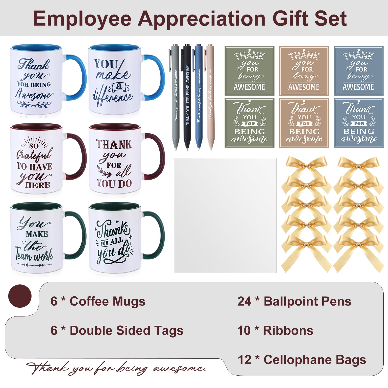 Baderke gift bags ready for wrapping during celebrations and company meetings
