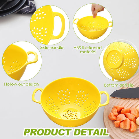 Baderke purple mini colander double-handles for easy draining