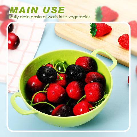 Baderke red mini colander for rinsing fruits and vegetables