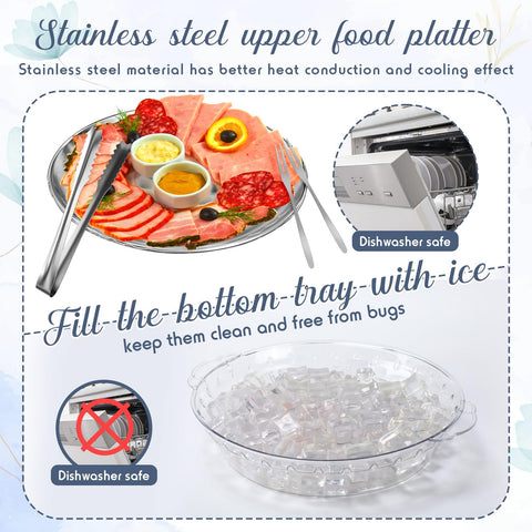 Stainless steel clip from Baderke for easy grabbing and serving.