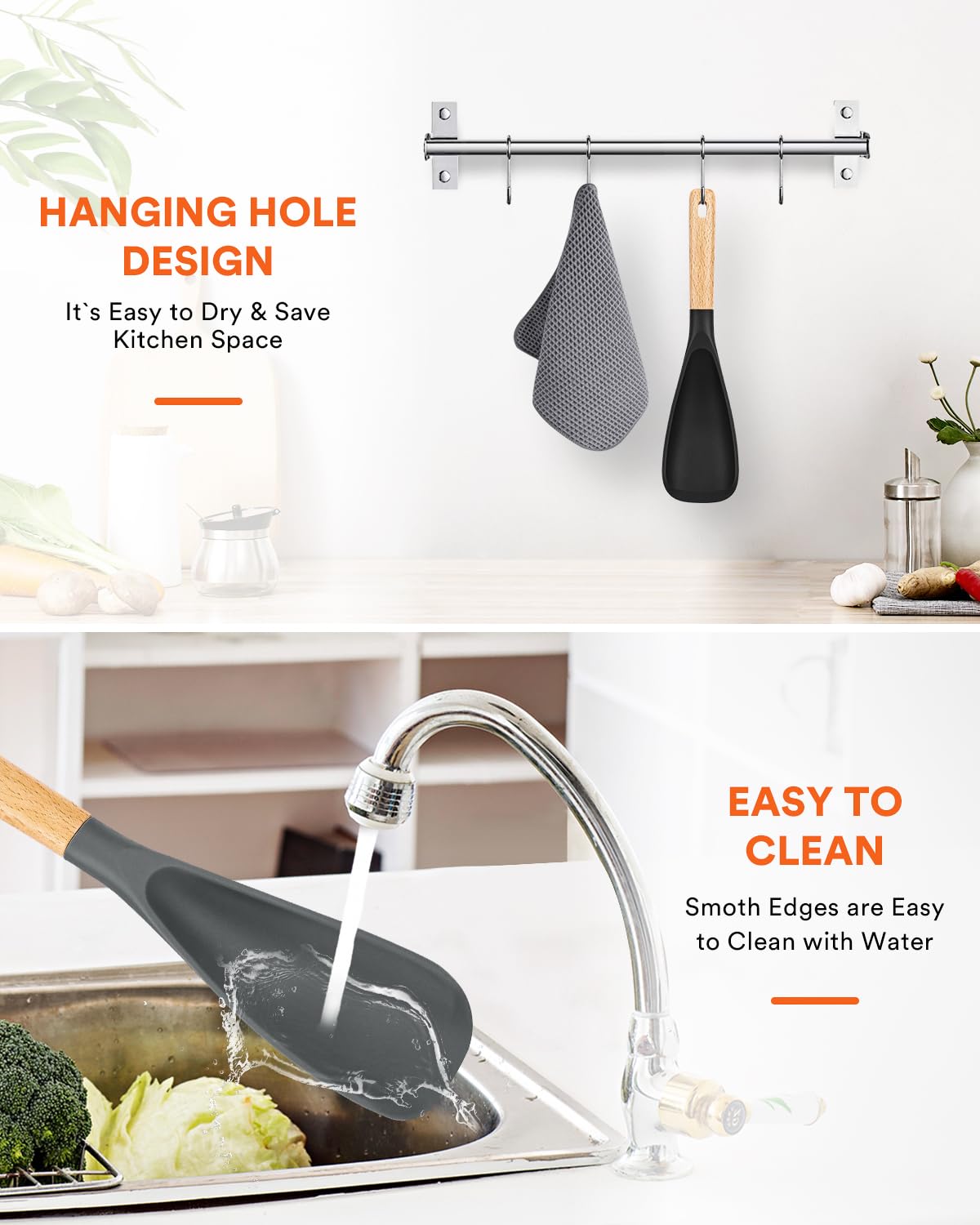 Badiano 11.4 inch spoon ideal for mixing, scooping, and serving.