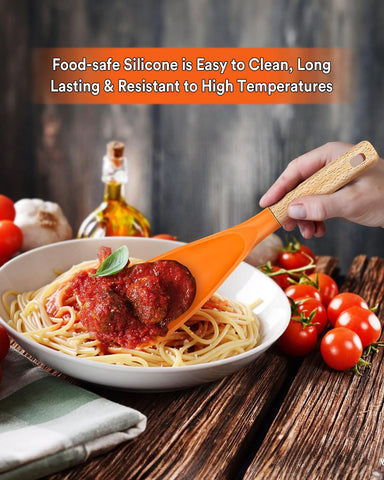 Badiano cooking spoon BPA-free silicone ensures safe, food-grade performance.