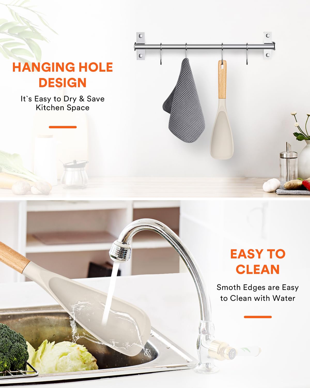 Badiano spoon cleans quickly with a rinse under running water.
