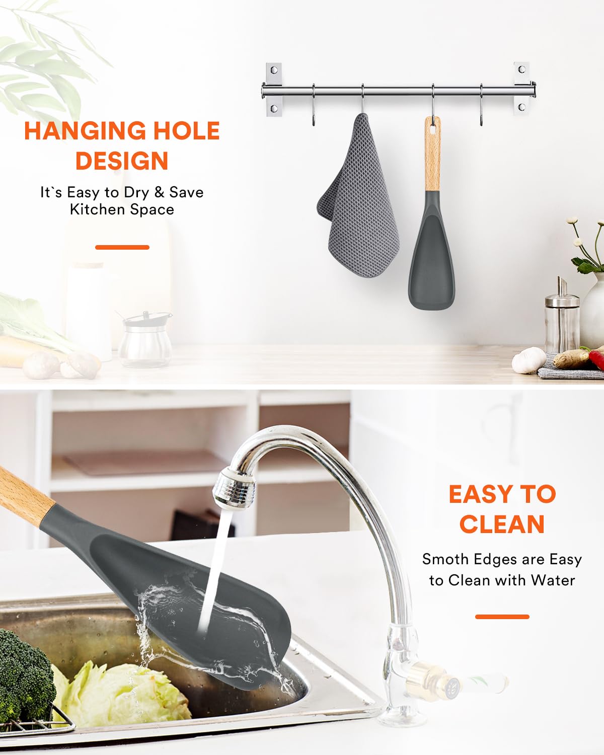 Badiano spoon withstands up to 446°F for versatile cooking