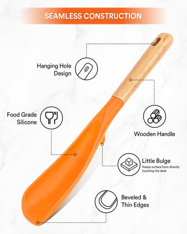 Badiano cooking spoon nonstick-surface friendly protects pots while cooking.