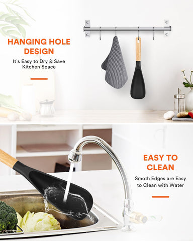 Badiano serving-ready spoon is versatile for mixing, scooping, and scraping.
