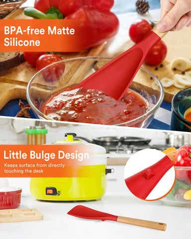 Badiano spatula spoon cleans quickly with a simple rinse.