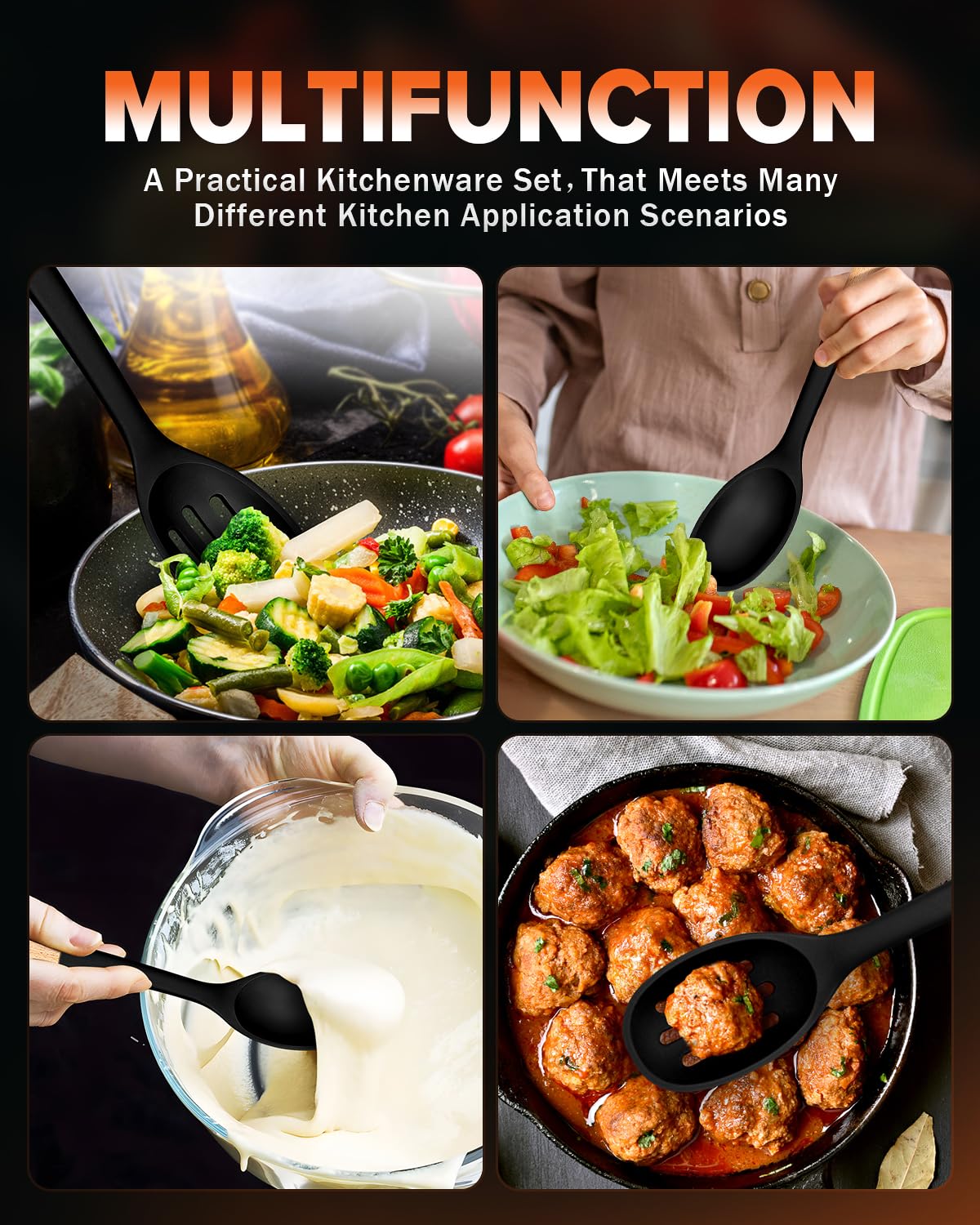 Badiano large-serving spoon ideal for scooping sides and hearty stews.