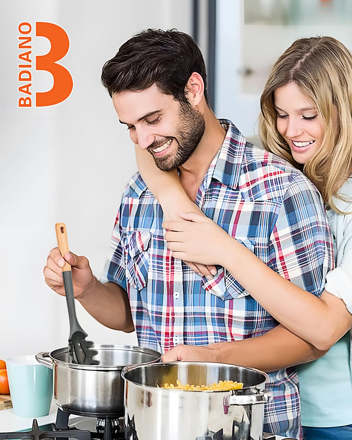 Badiano Silicone Pasta Fork easy cleaning saves time after meals