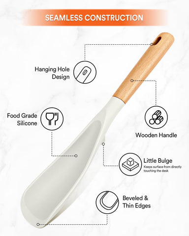 Badiano BPA-free silicone spoon, food-safe and durable for everyday cooking.
