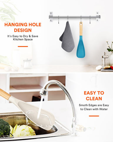 Badiano spoon rinses quickly under water for easy cleanup.