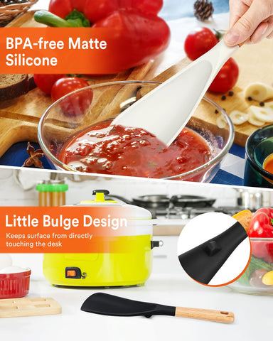 Badiano spoon easy-cleanup with non-stick surface, rinsing quickly after cooking.