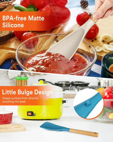 Badiano spoon rests on its integrated tool rest to avoid surface contact