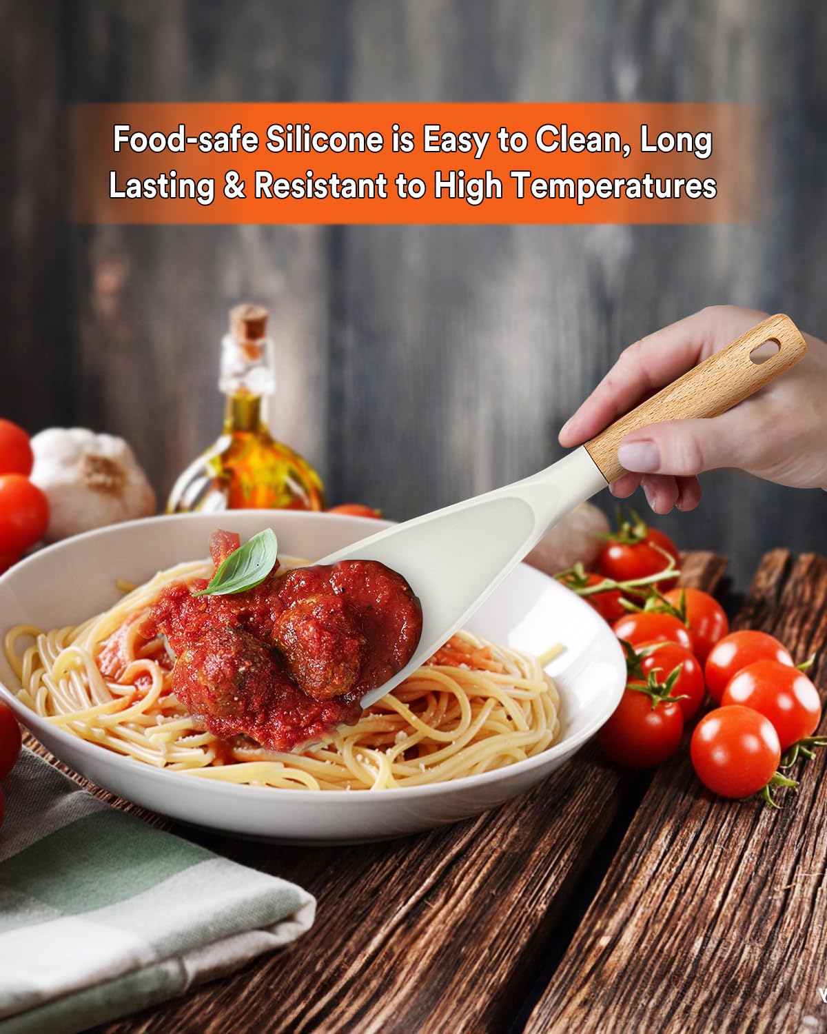 Badiano spoon demonstrates scooping action for portioning ingredients smoothly.