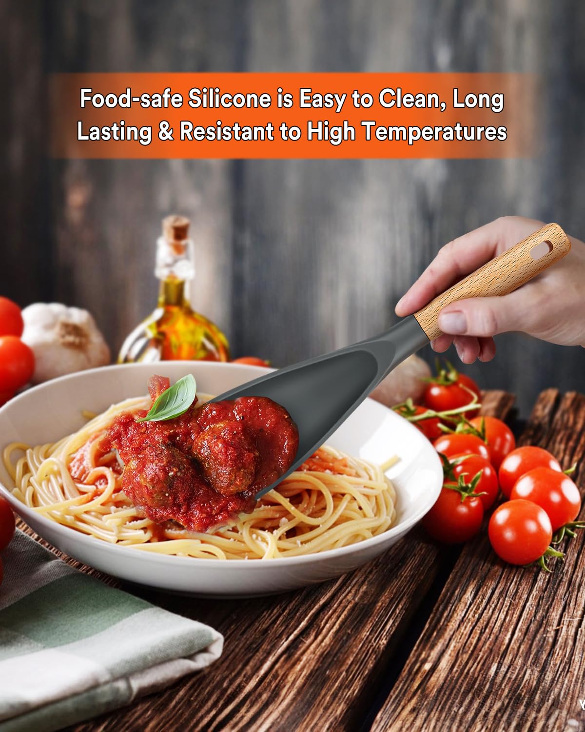 Badiano two-pack spoon display, BPA-free and safe for everyday cooking
