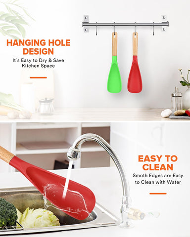 Badiano spoon is a versatile stir, scoop, and scrape tool for daily meals.