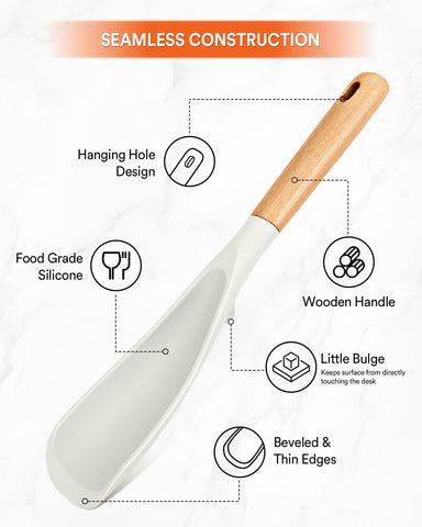 Badiano wooden-handle spoon offers ergonomic grip during long cooking sessions
