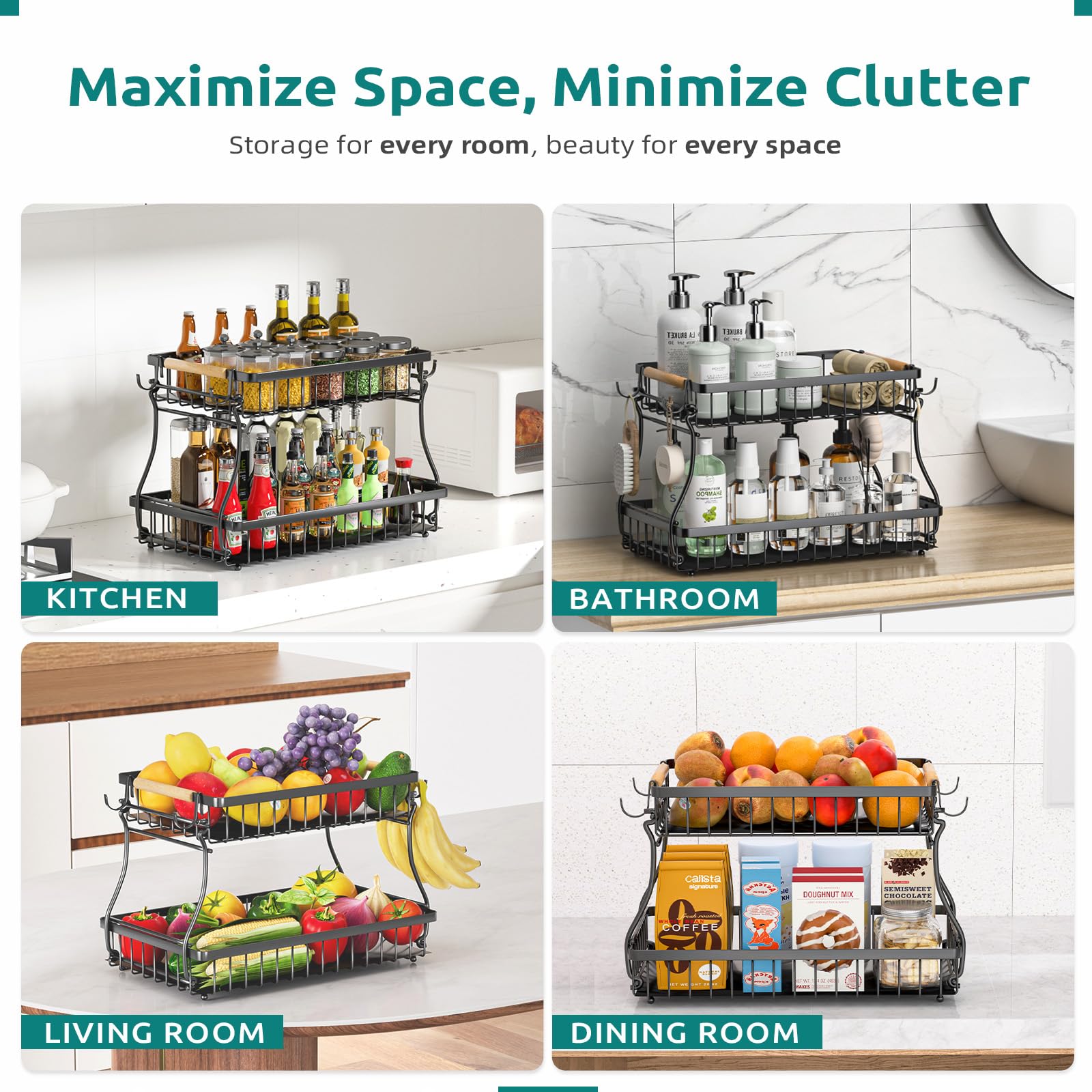 baecel chic countertop design doubles as decor while keeping produce fresh