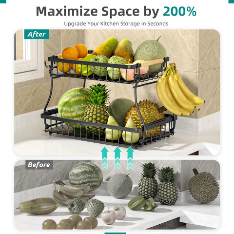 baecel versatile storage for fruits, vegetables, bread, and snacks