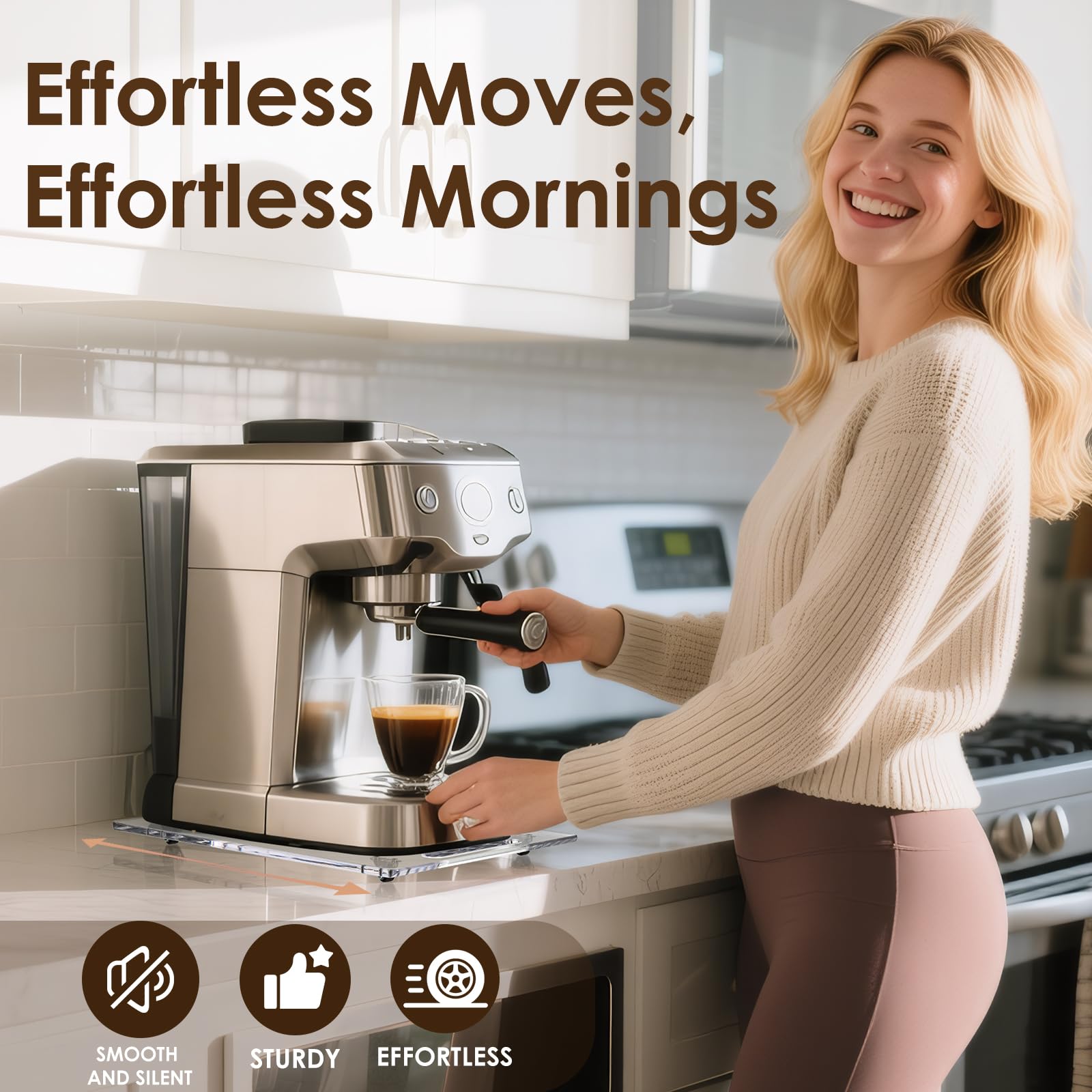 Two-size Baemin slider supports large coffee makers and instant pots