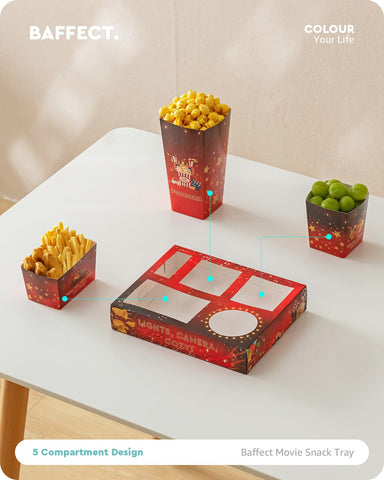 Baffect boat-shaped snack boxes for chips and dips