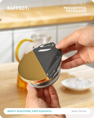 Baffect Water Pitcher pour spout enables smooth pouring with minimal spills