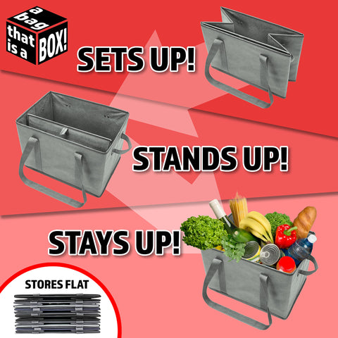 BAG-THAT extra-large bottom space supports heavy items in the trunk